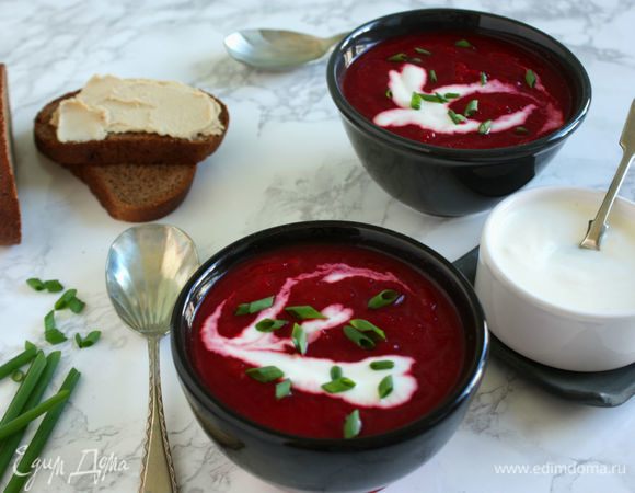Пряный свекольно-тыквенный суп