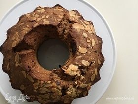 Кофейно-шоколадный кекс с орехами