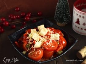 Салат из помидоров и маринованных перцев