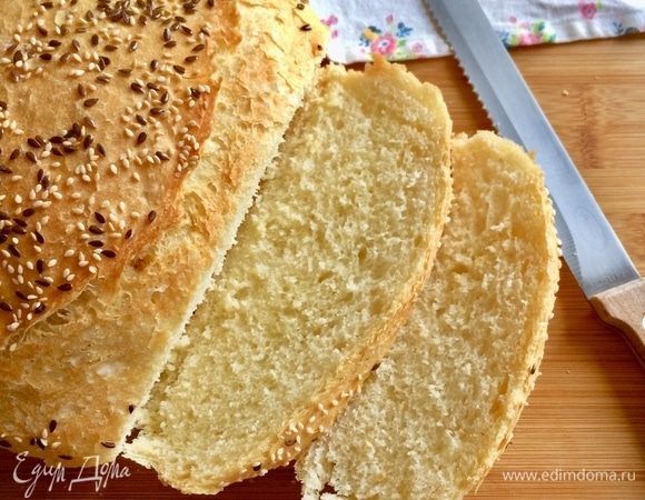 Мягкий хлеб с семолиной