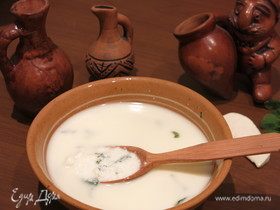 Гадазелили (грузинский сырный суп)