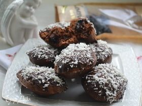 Шоколадные кексы с черносливом