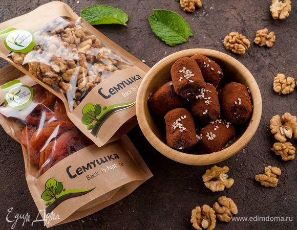 Полезные конфеты из кураги, фиников, чернослива и орехов – пошаговый рецепт приготовления с фото