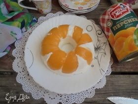 Персиково-творожный десерт