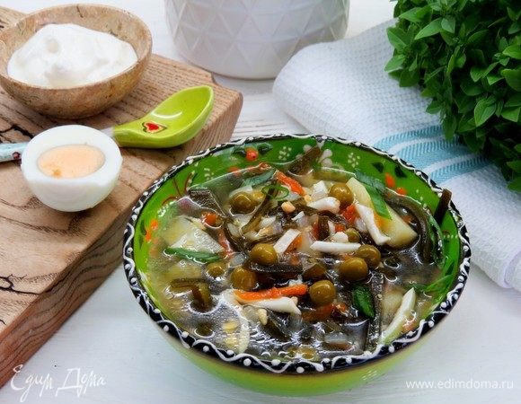 Быстрый суп из морской капусты – пошаговый рецепт приготовления с фото