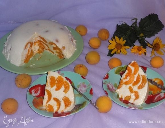 Восхитительный желейный торт с фруктами, без выпечки