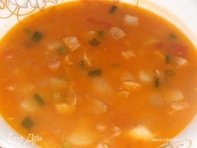 Суп гороховый с томатом