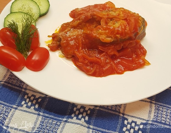 Красная рыба лосось в сливочном соусе (семга или горбуша) — готовим на сковороде