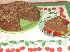 Блинный торт «Шоколадное удовольствие»