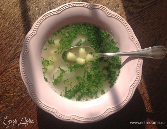 Суп с клецками, пошаговый рецепт на ккал, фото, ингредиенты - НатаВИ
