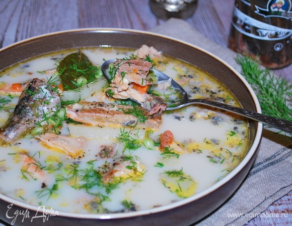 Финский сливочный суп с лососем - Кулинарные заметки Алексея Онегина