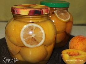 Персики в сиропе с лимоном