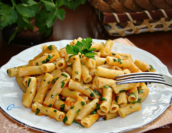 Запеченный макароны с картошкой: оригинальный, простой рецепт