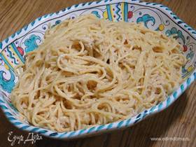 Спагетти в сливочно-ореховом соусе
