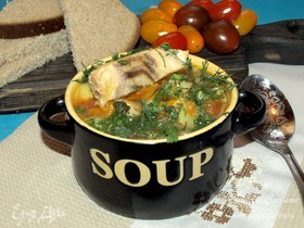 Овощной суп с треской