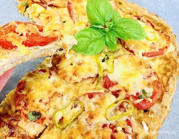 Полезная пицца без муки – пошаговый рецепт приготовления с фото
