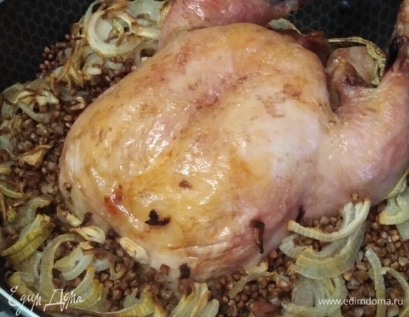 Гречка по-купечески с курицей на сковороде - пошаговый рецепт с фото