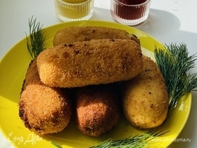 Картофельные крокеты с печенью трески
