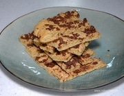 Песочное печенье с горьким шоколадом