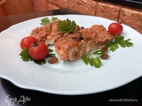 Рыба в томатно-миндальной панировке