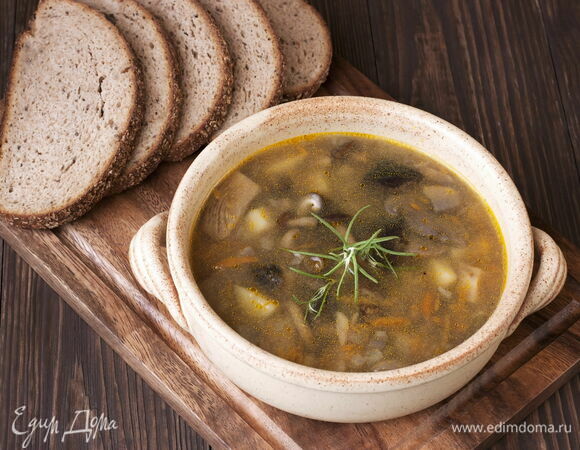 Суп из лесных грибов и мяса, рецепт с фото пошагово | Первые блюда