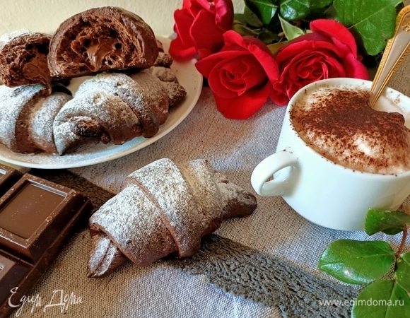 Круассаны с шоколадом, пошаговый рецепт с фото от автора marysckin на ккал