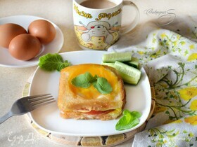 Тост к завтраку с яйцом