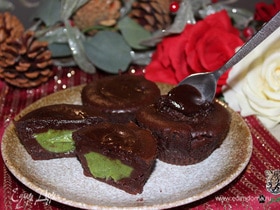 Шоколадное пирожное «Изумрудное сердце»