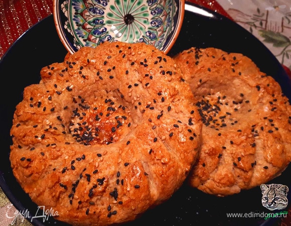 Узбекская лепешка – пошаговый рецепт приготовления с фото