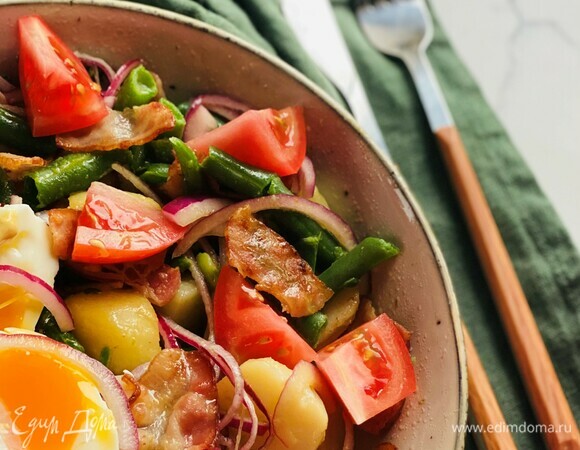 Ингредиенты для «Салат из печени с фасолью»: