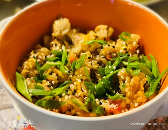 Сифудо тяхан - жареный рис с морепродуктами по-японски - пошаговый рецепт с фото на Готовим дома