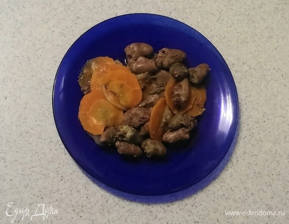 Куриные сердечки с морковью и луком – пошаговый рецепт приготовления с фото