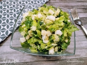Зеленый салат с кускусом