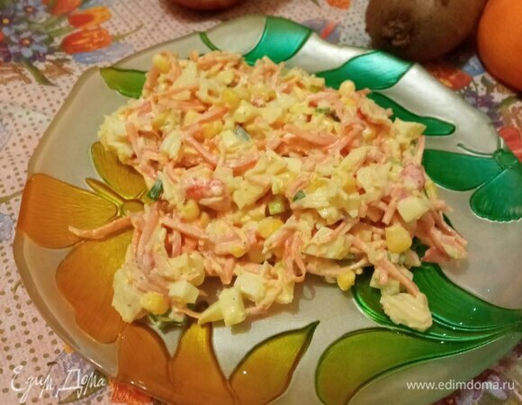 Салат с креветками и крабовыми палочками - 18 вкусных и простых рецептов с фото