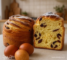 Кружевной пасхальный кулич-краффин