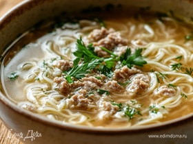 Суп из фарша с вермишелью