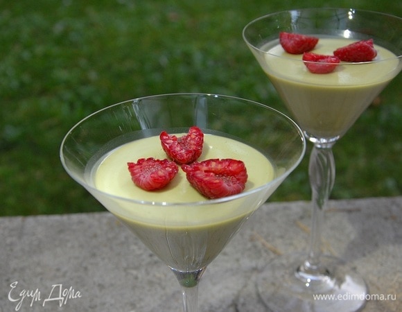 Панна котта на чае матча Панна котта на чае матча