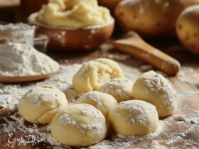 Тесто с картошкой