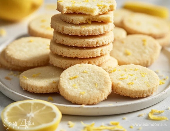 Песочное печенье с лимонной цедрой