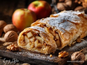 Штрудель с яблоками и орехами Штрудель с яблоками и орехами