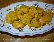 Креветки в кляре с перцем чили, зеленым луком и куркумой Креветки в кляре с перцем чили, зеленым луком и куркумой