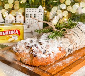 Штоллен на дрожжевом тесте