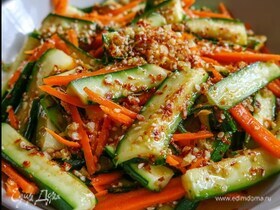 Кабачки с приправой по-корейски