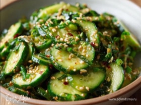 Самый простой рецепт огурцов по-корейски