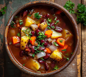 Суп из красной фасоли