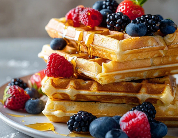 Венские мягкие вафли для электровафельницы