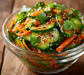 Огурцы по-корейски с морковью