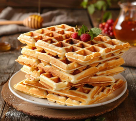 Классические венские вафли для электровафельницы