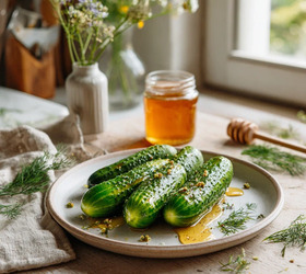 Малосольные огурцы с медом