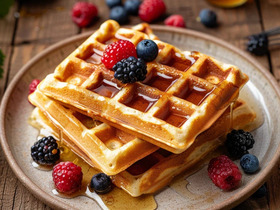 Венские вафли для электровафельницы на кефире